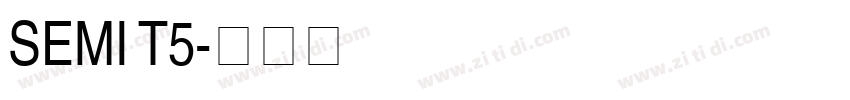 SEMI T5字体转换